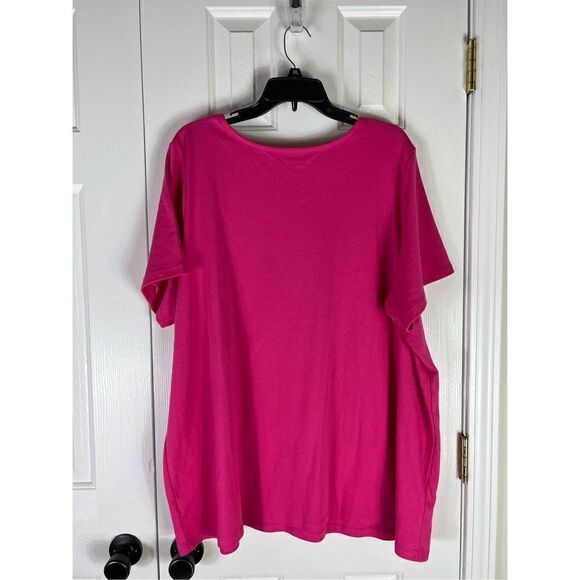NWOT Woman Within Pink Blouse Size 26/28 2x - Picture 2 of 3